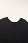Black V Neck Hidden Pocket Splits Maxi T-shirt Dress