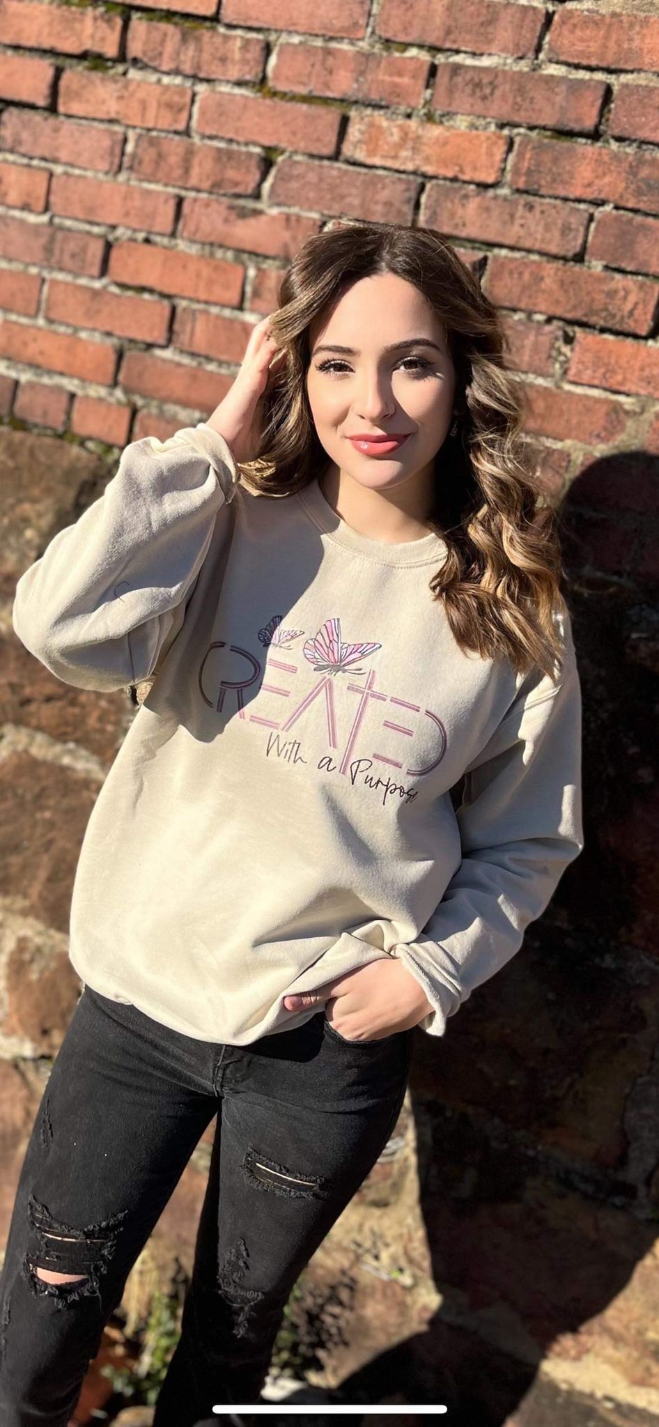 Sudadera Creado con un Propósito