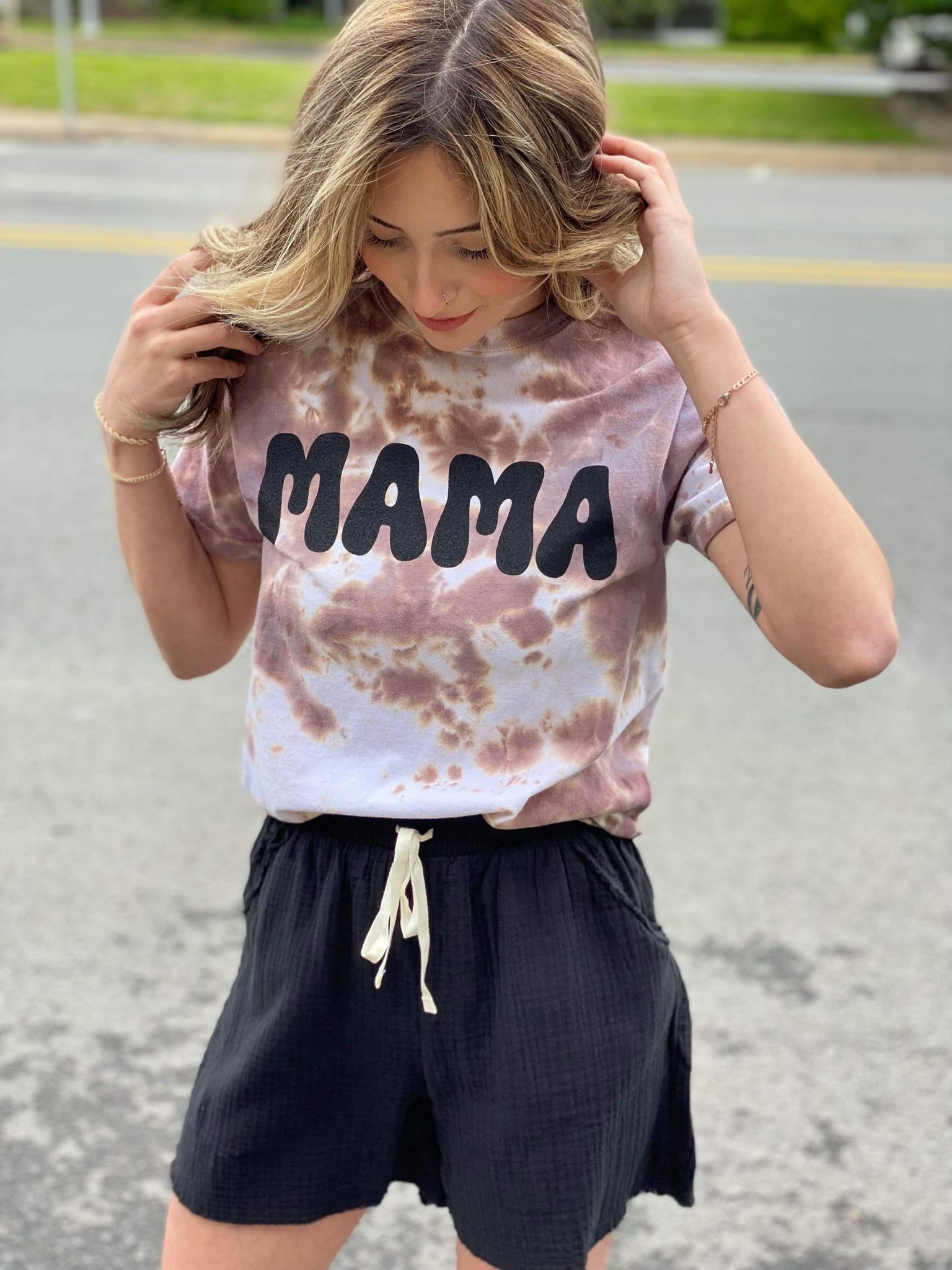 Mama Tie Dye Tee- ASK Apparel 
