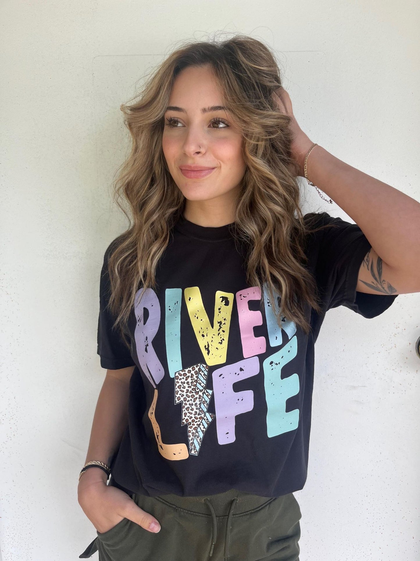Retro River Life Tee-ASK Apparel LLC 
