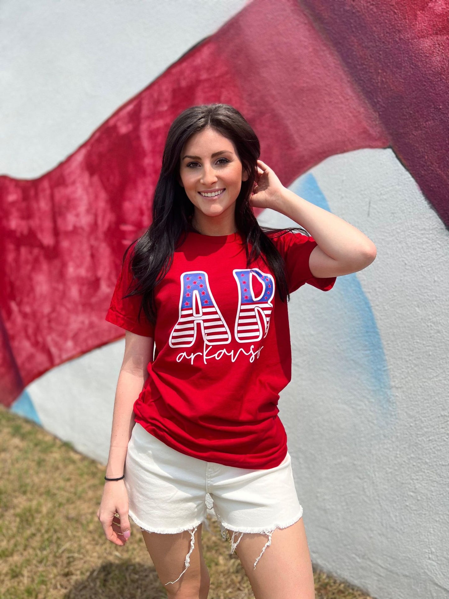 Arkansas Stars and Stripes Tee- ASK Apparel LLC