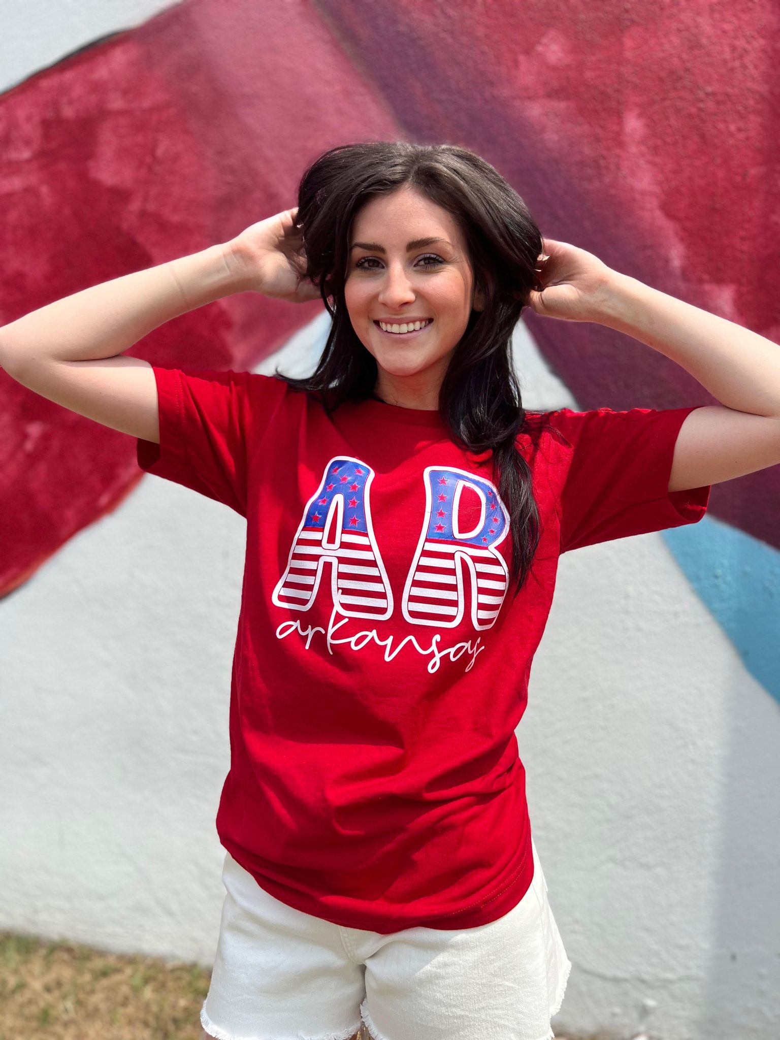 Arkansas Stars and Stripes Tee- ASK Apparel LLC