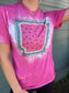 Watermelon Arkansas Bleach Tee- ASK Apparel LLC