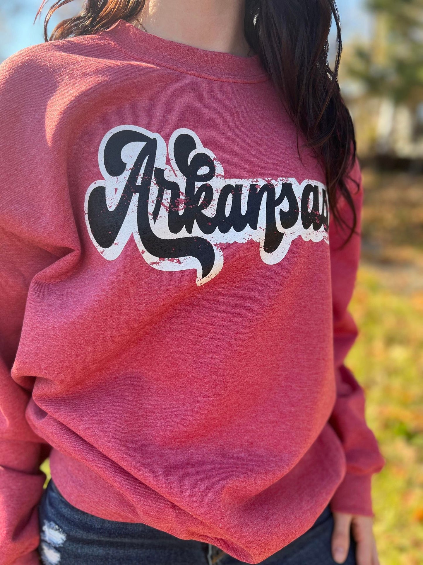 Retro Arkansas Sweatshirt- ASK Apparel LLC