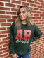 Custom Faux Embroidery Sequin State Sweatshirt- ASK Apparel LLC