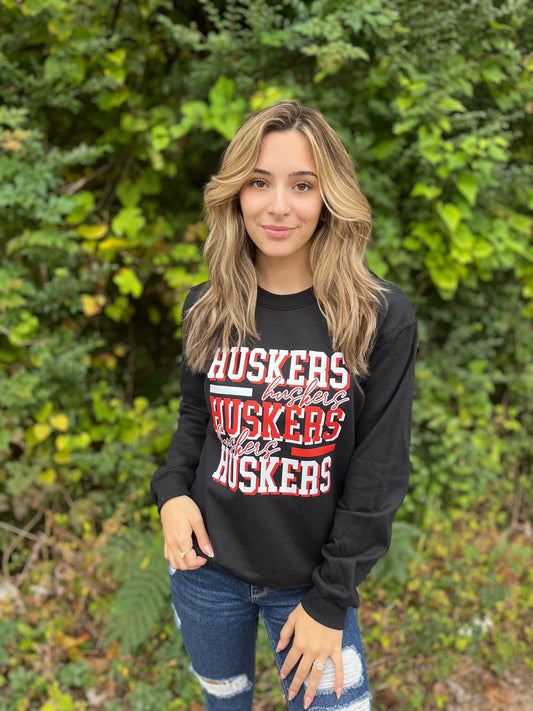 Custom Repeating Layered Mascot Sweatshirt