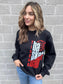 Custom Off Center Basketball Mascot Sweatshirt- ASK Apparel LLC