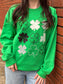 Four Leaf Clover Sweatshirt- ASK Apparel LLC