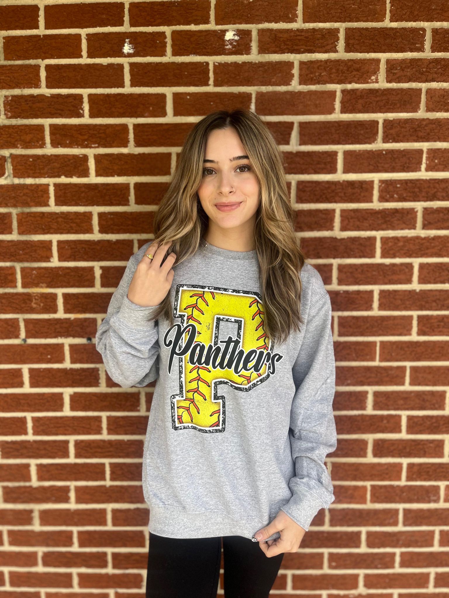 Custom Softball Mascot Sweatshirt- ASK Apparel LLC