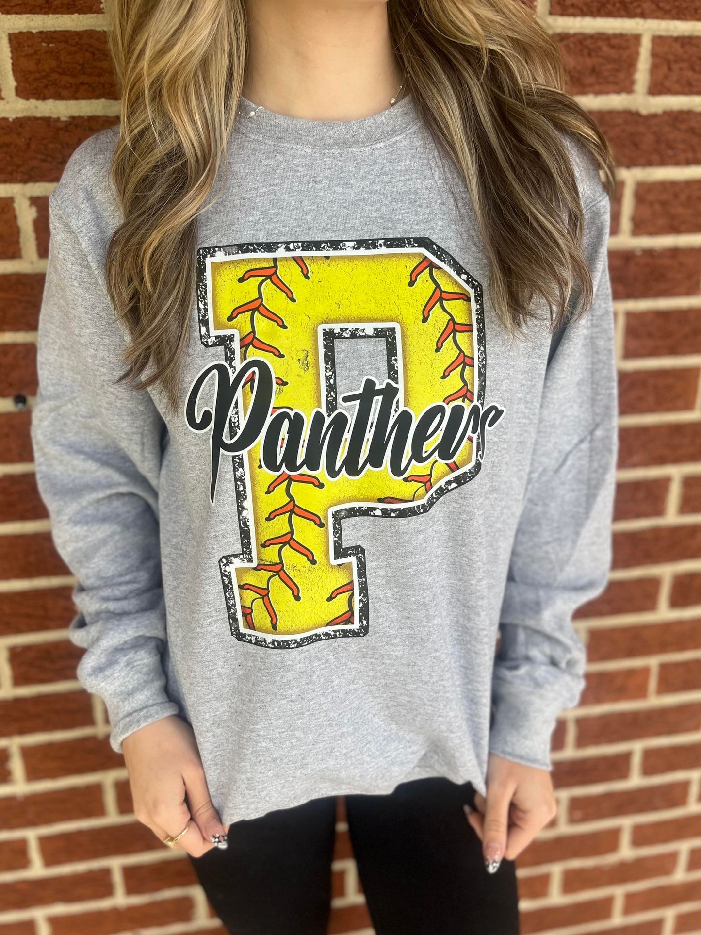 Custom Softball Mascot Sweatshirt- ASK Apparel LLC
