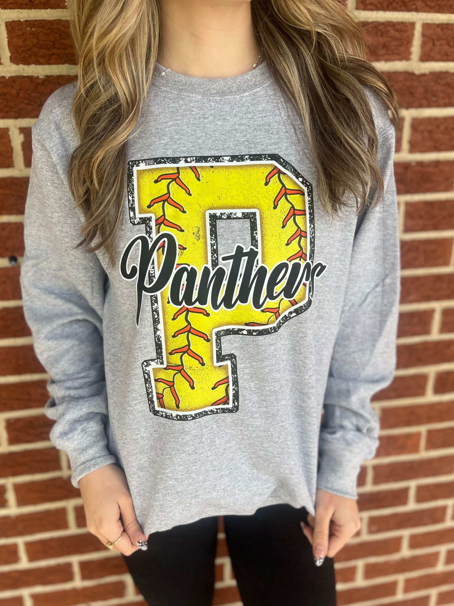 Custom Softball Mascot Sweatshirt- ASK Apparel LLC