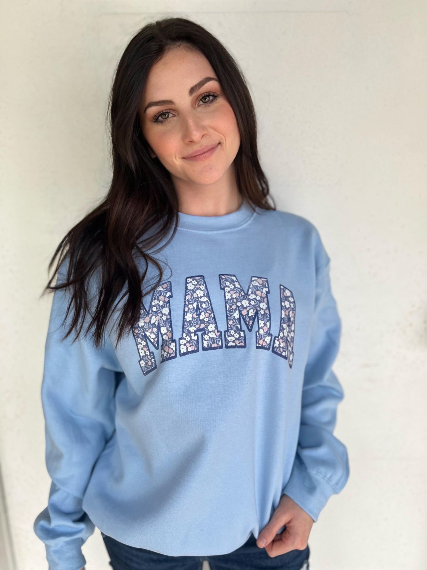 Floral Mama Sweatshirt- ASK Apparel LLC