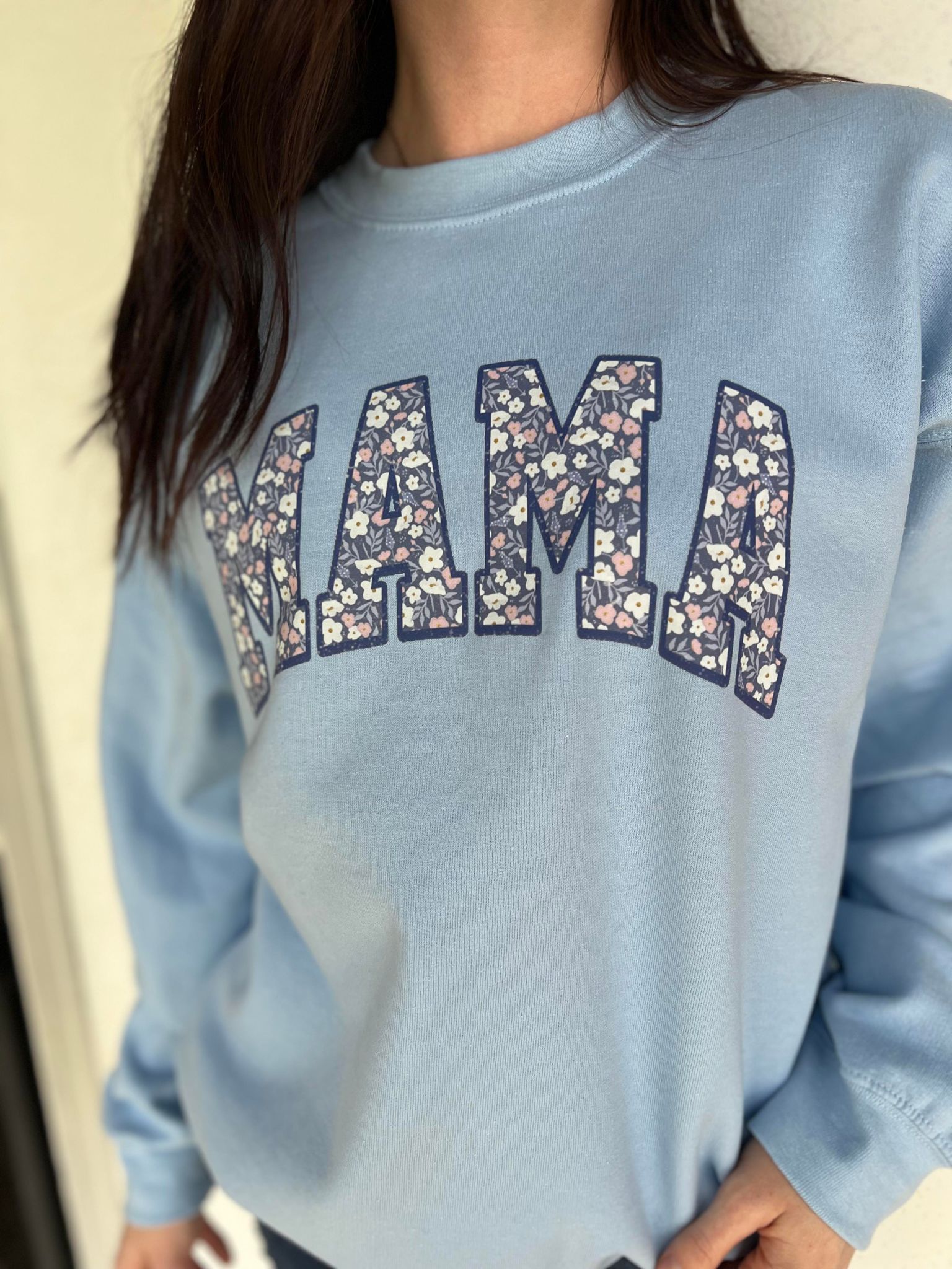Floral Mama Sweatshirt- ASK Apparel LLC