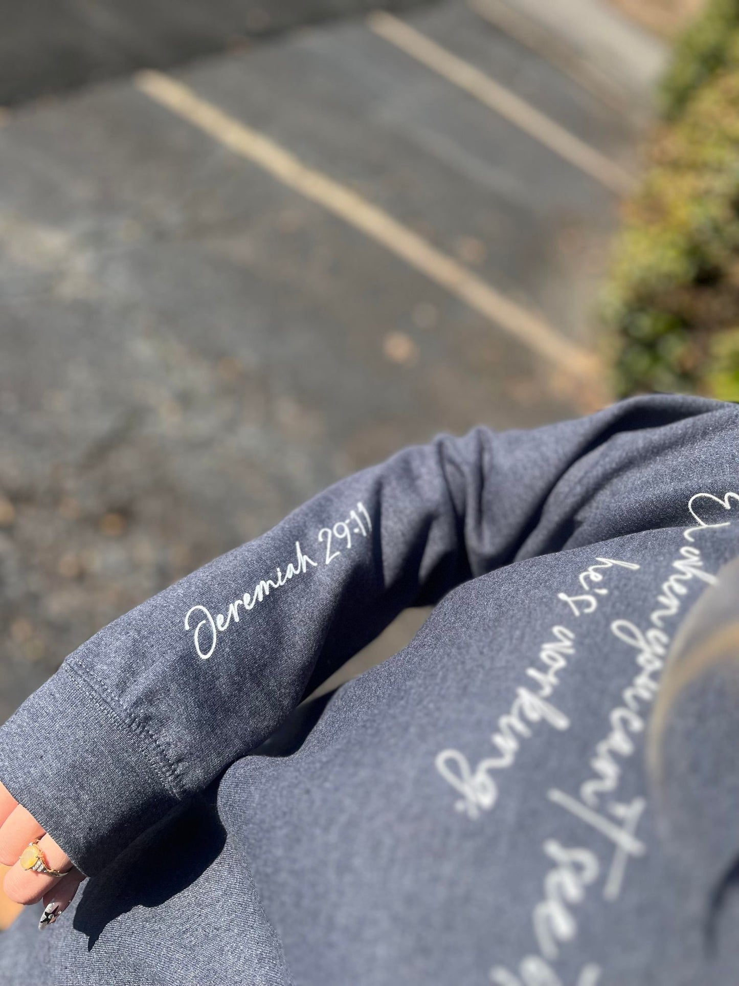 He's Working Sweatshirt- ASK Apparel LLC