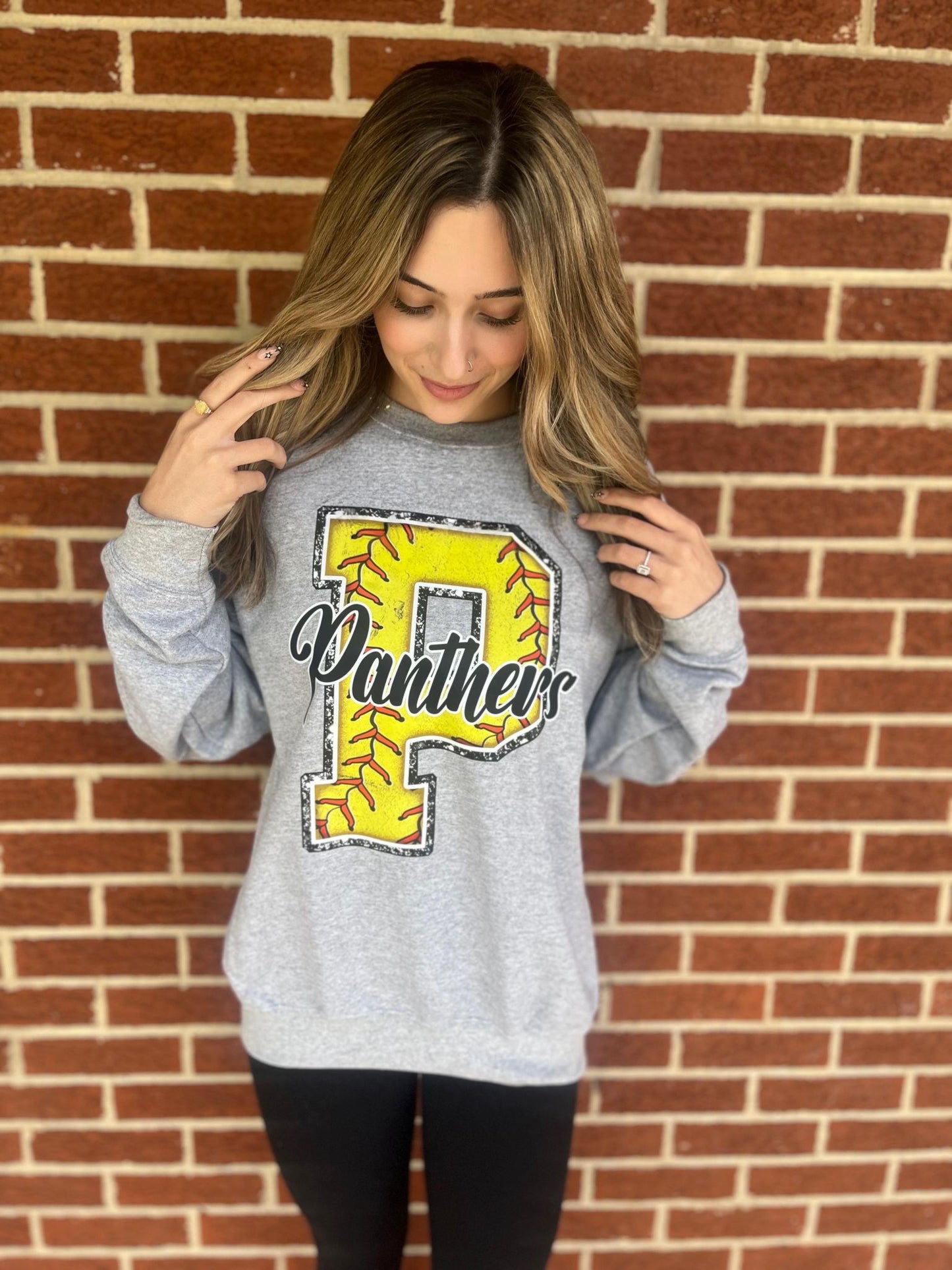 Custom Softball Mascot Sweatshirt- ASK Apparel LLC