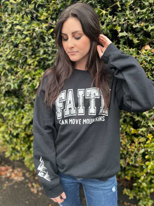 Faith Can Move Mountains Sweatshirt- ASK Apparel LLC