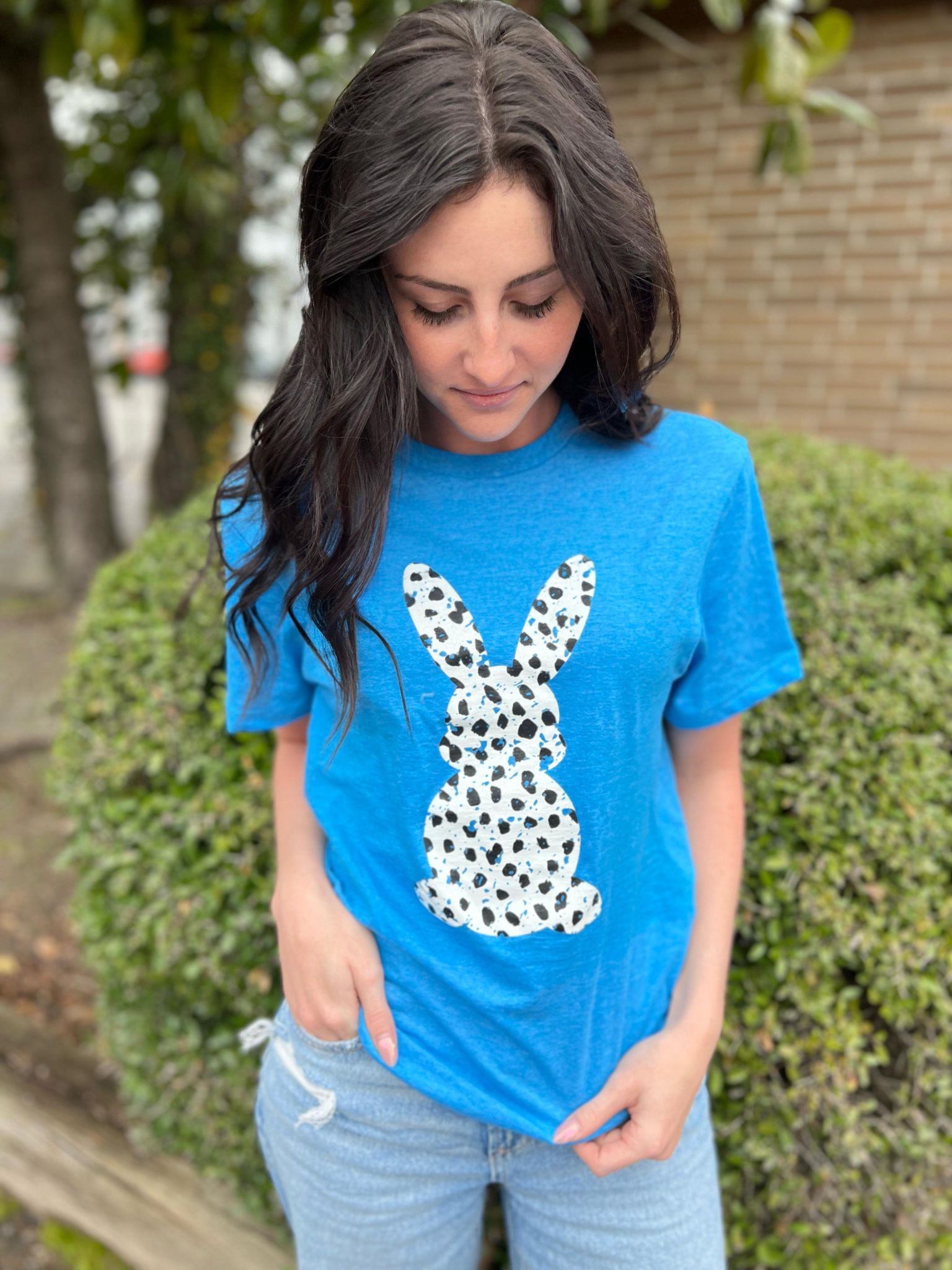 Dalmatian Print Bunny Tee- ASK Apparel LLC