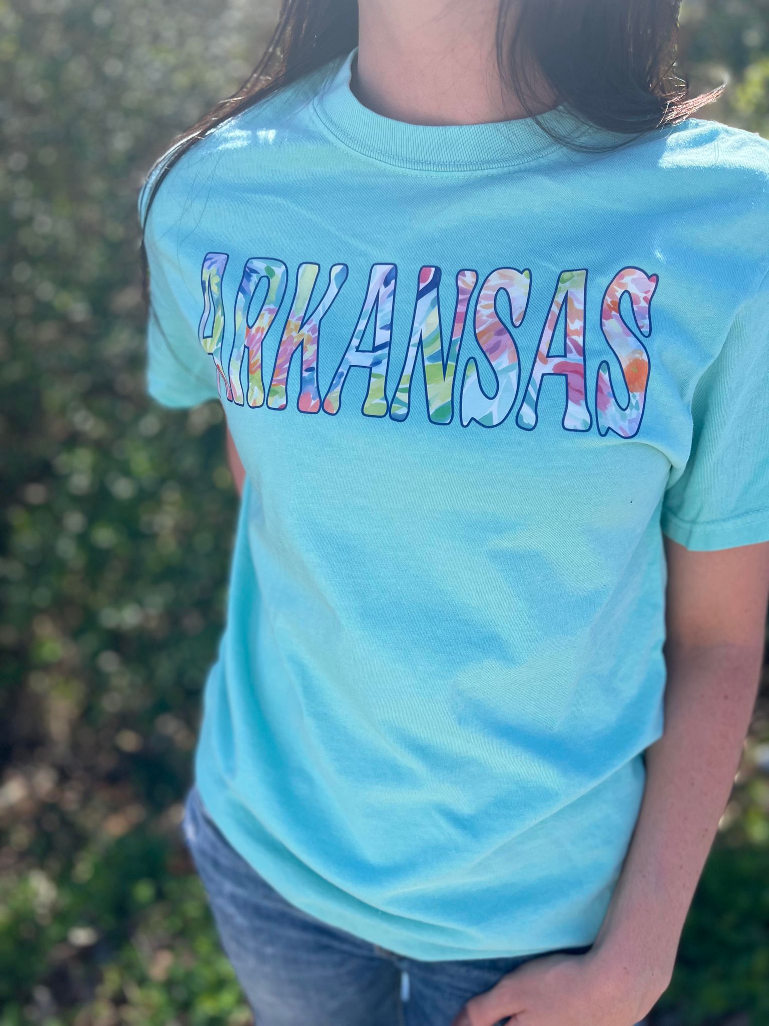  Floral Water Color Custom State Tee- ASK Apparel LLC