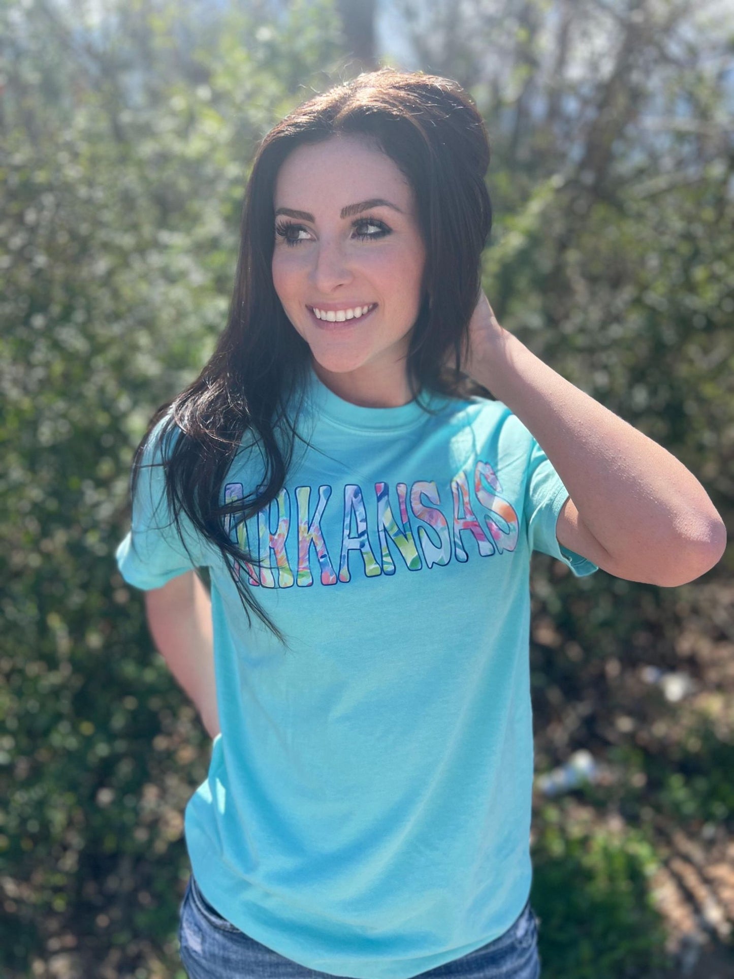 Floral Water Color Custom State Tee- ASK Apparel LLC