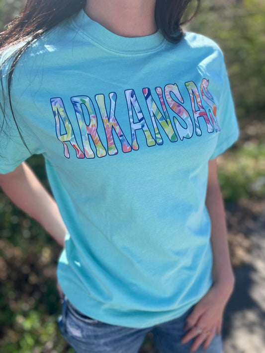 Floral Water Color Custom State Tee- ASK Apparel LLC