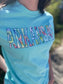 Floral Water Color Custom State Tee- ASK Apparel LLC