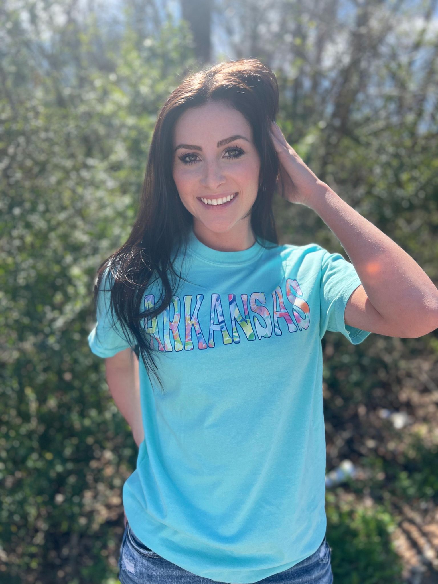 Floral Water Color Custom State Tee- ASK Apparel LLC