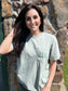 Mama Embroidered Pocket Tee- ASK Apparel LLC
