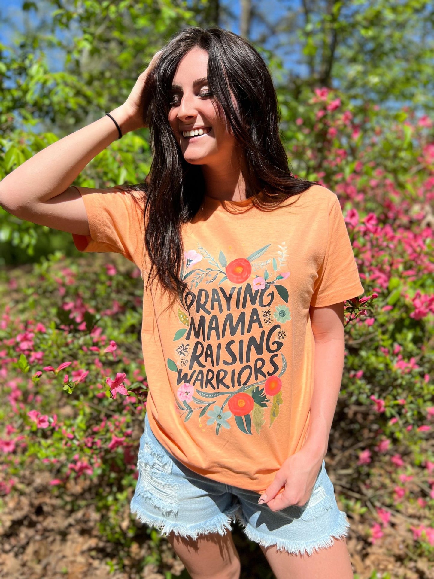 Praying Mama Raising Warriors Tee- ASK Apparel LLC