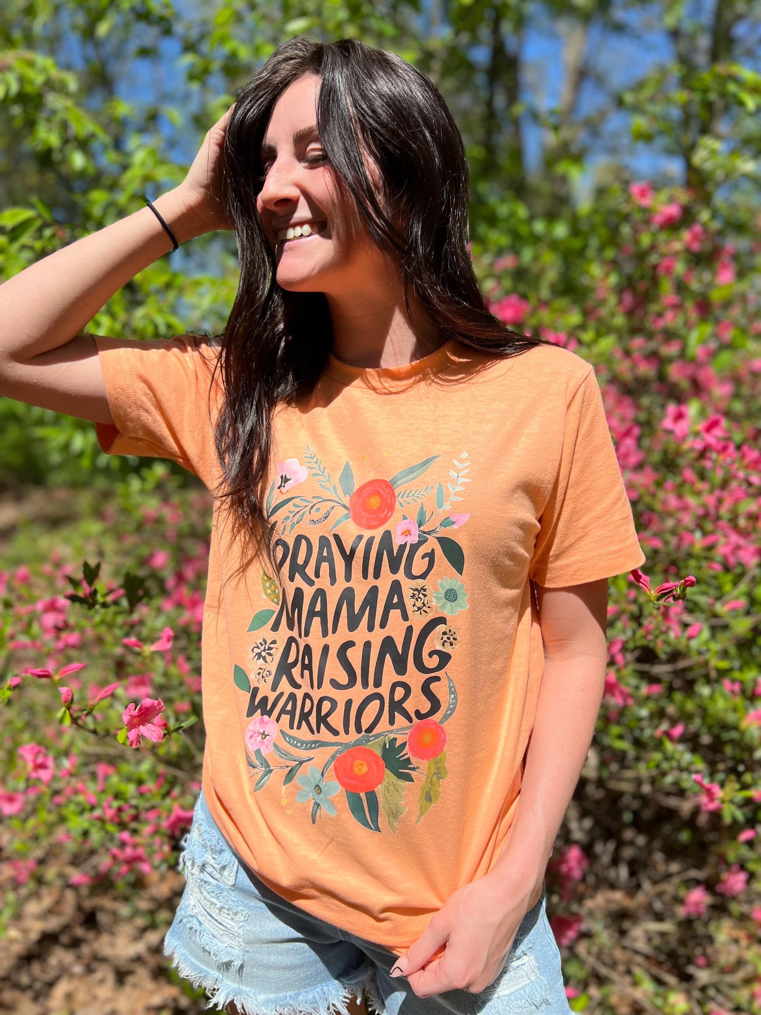 Praying Mama Raising Warriors Tee- ASK Apparel LLC