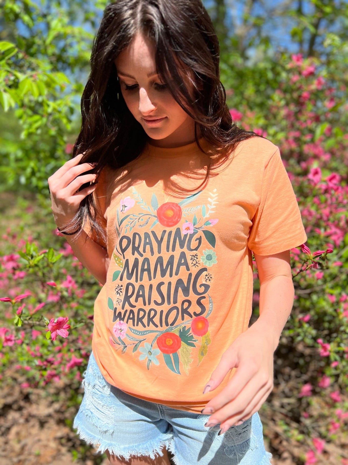 Praying Mama Raising Warriors Tee- ASK Apparel LLC