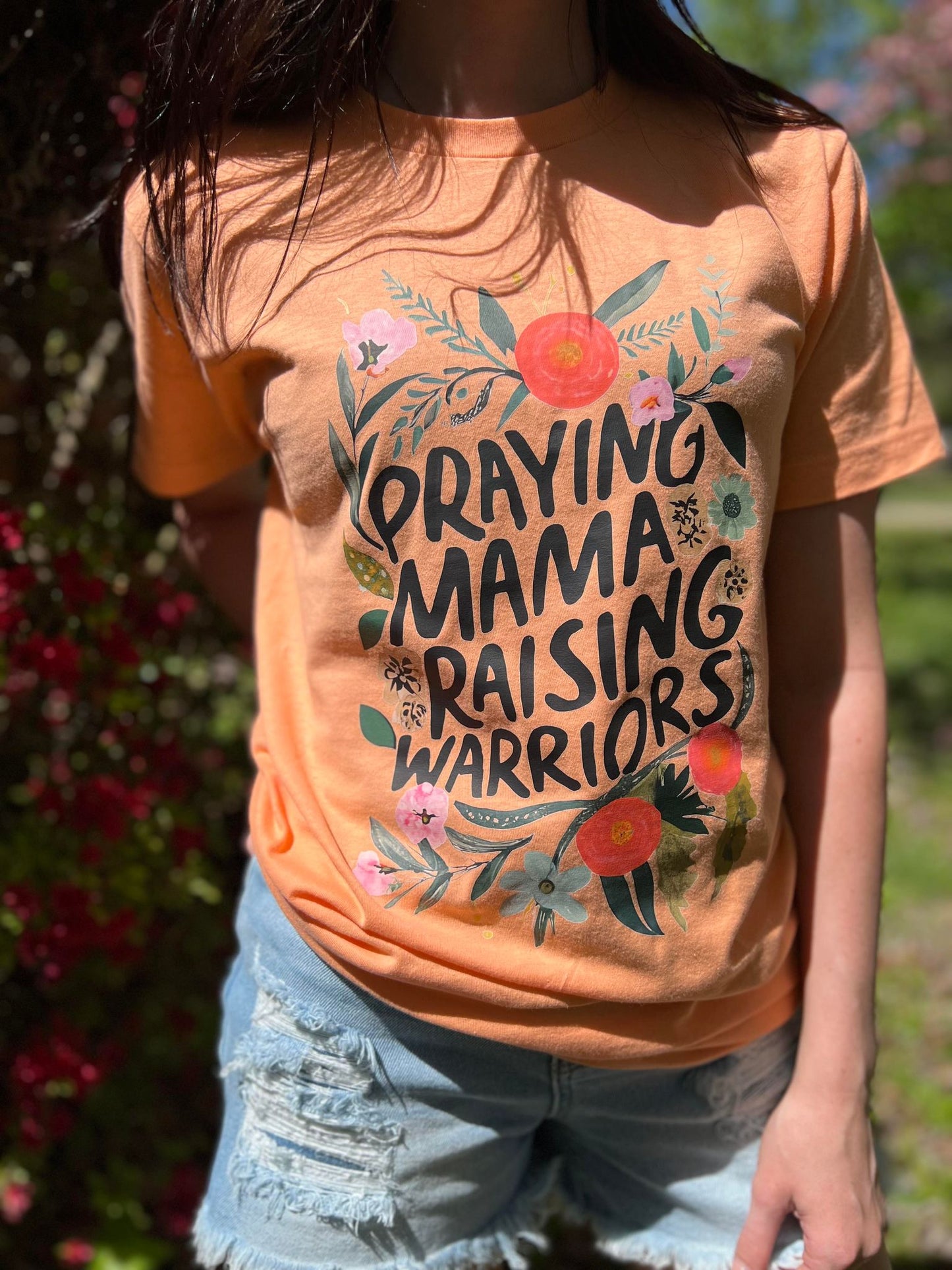 Praying Mama Raising Warriors Tee- ASK Apparel LLC