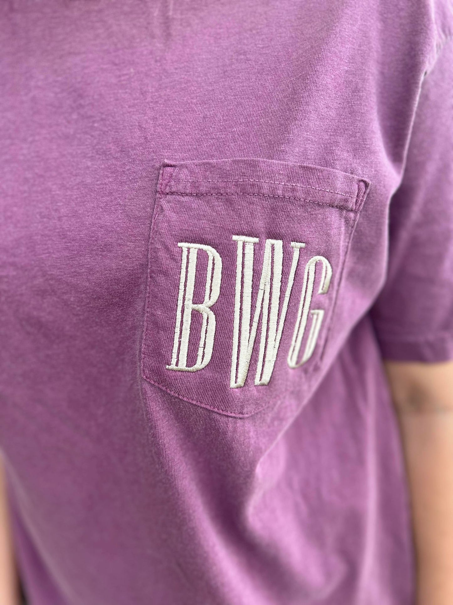 Custom Monogram Pocket Tee- ASK Apparel LLC