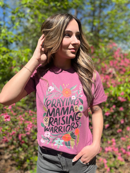Praying Mama Raising Warriors Tee- ASK Apparel LLC