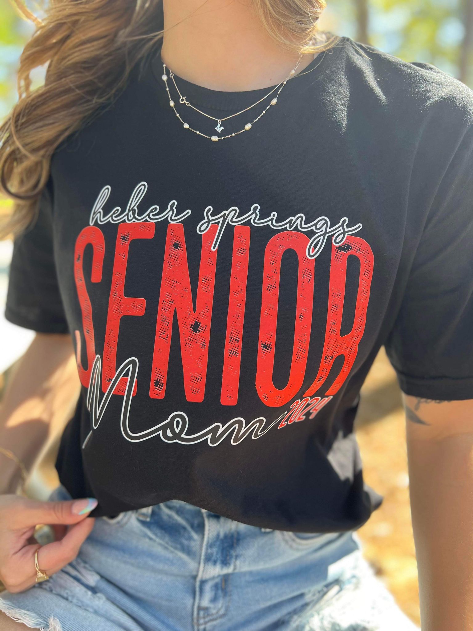 Custom Senior Mom Tee- ASK Apparel LLC