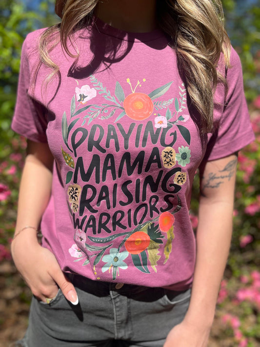 Praying Mama Raising Warriors Tee- ASK Apparel LLC