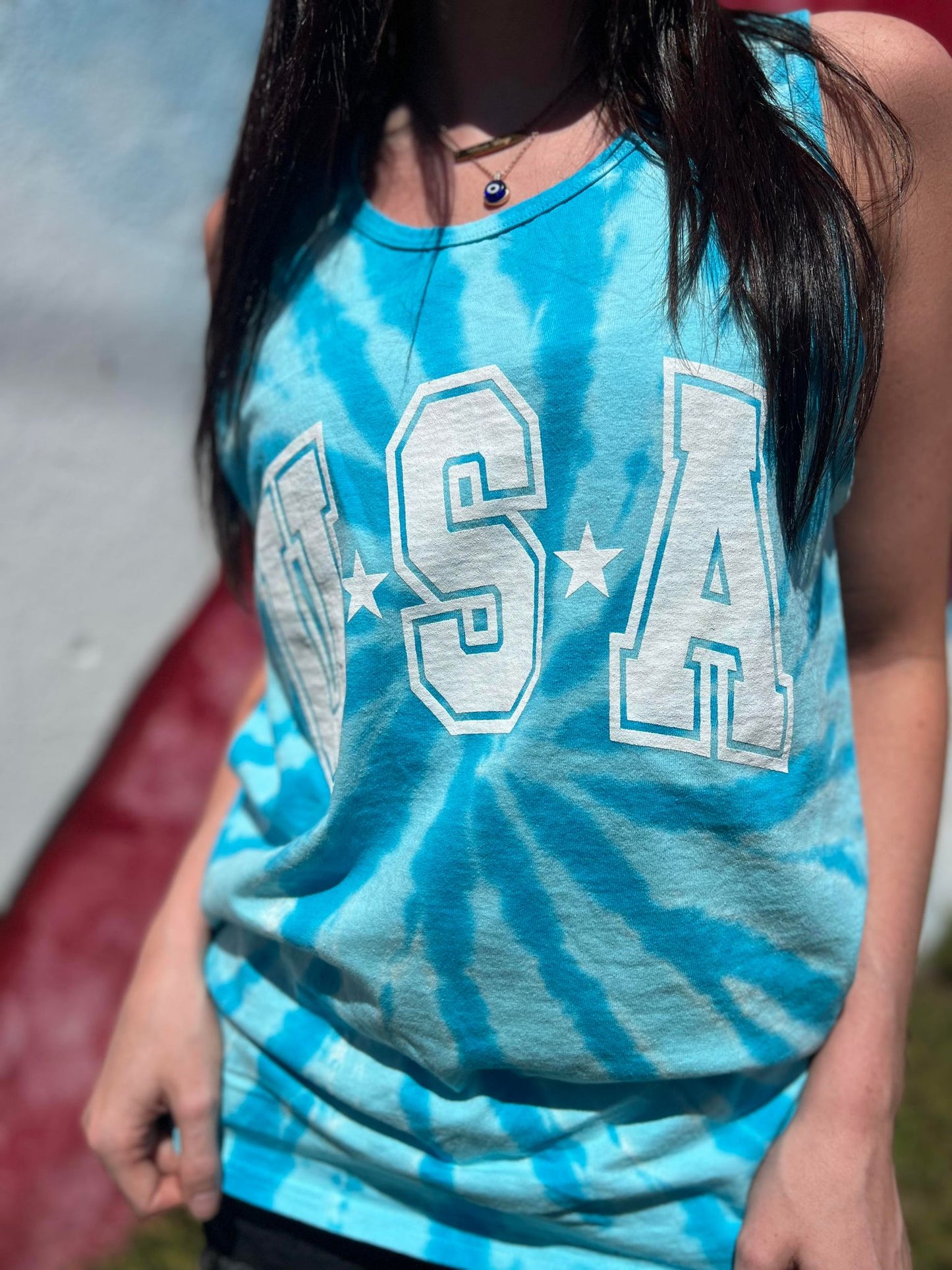 USA Tie Dye Tank- ASK Apparel LLC