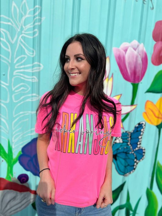 Custom Colorful State and Town Tee- ASK Apparel LLC