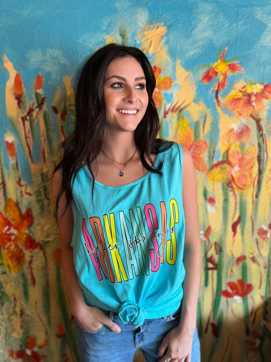 Custom Colorful State and Town Tank- ASK Apparel LLC