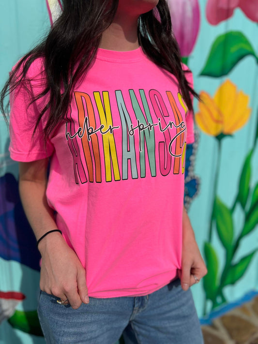 Custom Colorful State and Town Tee- ASK Apparel LLC