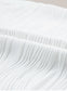 White Wavy Textured Mock Neck Cap Sleeve Top