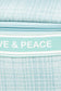 Fame Love & Peace Striped Handle Bag
