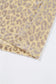 Beige Leopard Velvet Burnout Off Shoulder Long Sleeve Blouse
