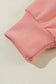 Pale Chestnut Bowknot Dewback Round Neck Sweatshirt