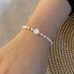 Stainless Steel Shell Letter Bead Bracelet