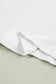 White Ribbed Color Block Patchwork T-shirt