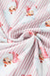 Pink Santa Claus Striped Print Loose Fit Two Piece Lounge Set