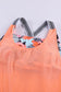 Orange Printed Splicing Racerback Tankini