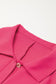 Bright Pink Half Button Collared Loose Romper