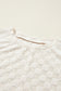 Beige Solid Textured Thumbhole Sleeve Top
