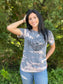 Bleached Rock Tee: Blue Version - ASK Apparel LLC